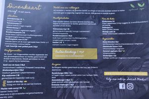 Menu at Zus en Zo in Steenwijk