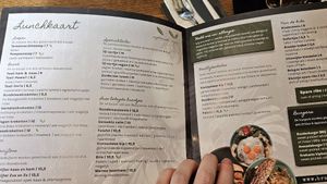 Menu (Avocado Burger is vegan too!) at Zus en Zo in Steenwijk