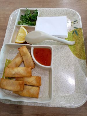 Mini spring rolls - labelled vegetarian but I was assured that they are vegan at Pho Ever - Donauplex in Vienna