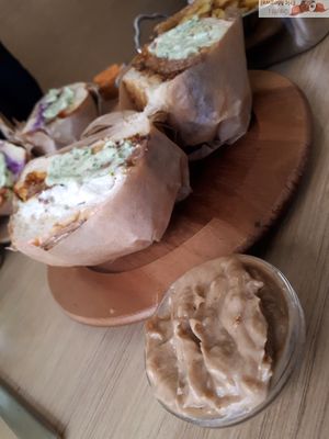 peanut sauce at Les Tontons Veg in Paris