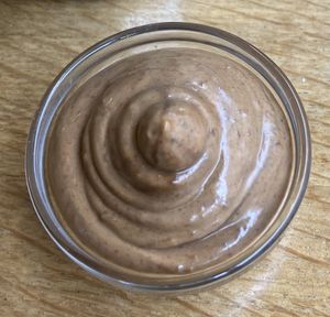 Garlic Mayo dipping sauce  at Les Tontons Veg in Paris