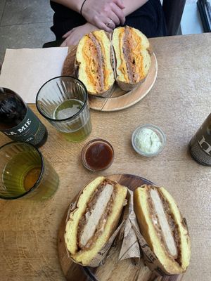 The Weon (below) and the Kimchi (above)  at Les Tontons Veg in Paris