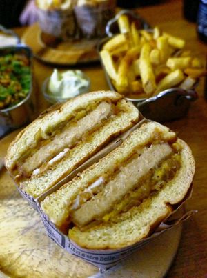 Weon burger + Fries as side at Les Tontons Veg in Paris