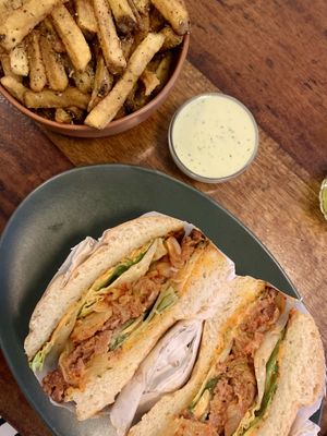 Kimchi Burger  at Les Tontons Veg in Paris