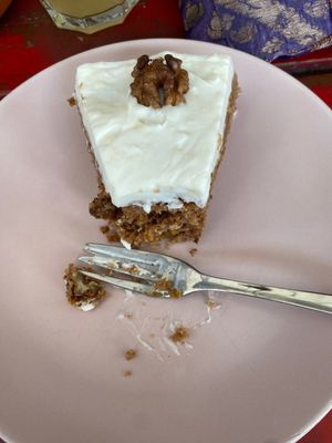 Carrot cake  at Rosa Parks Café in Berlin