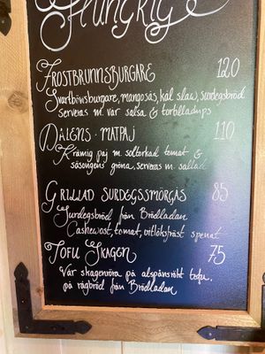 Main courses at Frostbrunnsdalen in Borlaenge