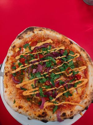 The Dirty Vegan pizza at Dough & Oil in Shrewsbury