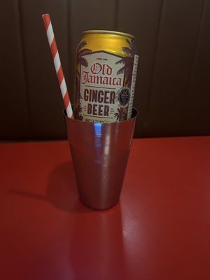 Self-pour ginger beer  at Dough & Oil in Shrewsbury