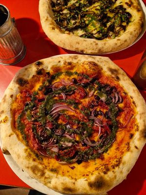 Al Fresco, very tasty! at Dough & Oil in Shrewsbury