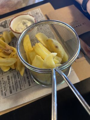 Francy fries   at La Pentola in Makarska