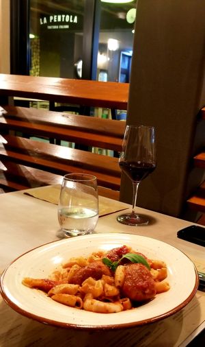 Vegan Balls in Tomato Sauce at La Pentola in Makarska