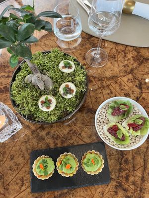 Plant based menu  at The Glass Garden in Salzburg