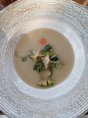 Soup at The Glass Garden in Salzburg