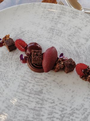 Dessert at The Glass Garden in Salzburg