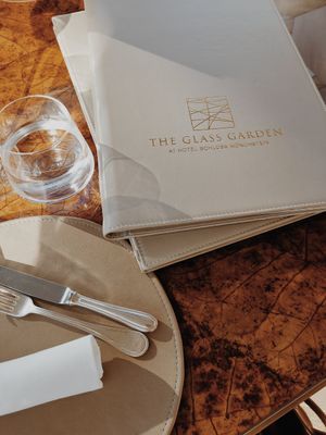 Menu at The Glass Garden in Salzburg