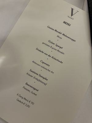 6 Gang Menü  at Vestibül in Vienna