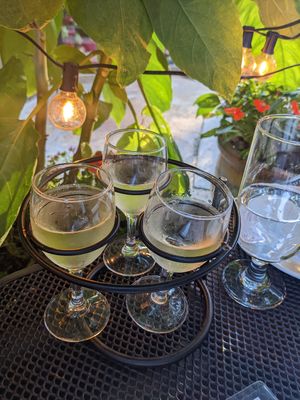 Wine flight at Piattini in Boston