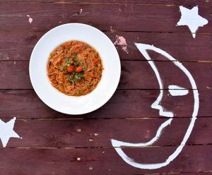 pasta at Tallinas kvartāla Ezītis miglā in Riga