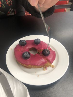 Blueberry Lemon Doughnut   at Donut Villa Diner in Malden