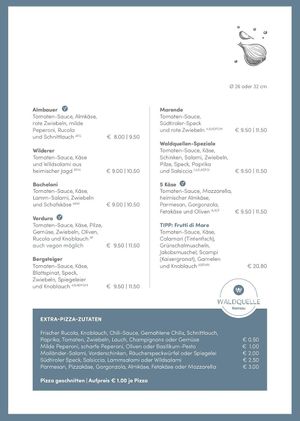Pizza 
 at Wirtshaus Waldquelle in Ramsau Bei Berchtesgaden