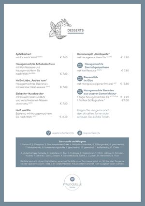 Desserts 2023 at Wirtshaus Waldquelle in Ramsau Bei Berchtesgaden