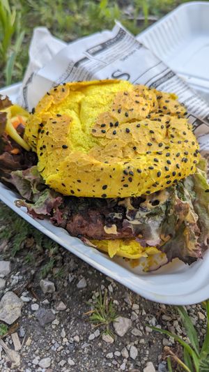 Vegan Burger, delicious at Wirtshaus Waldquelle in Ramsau Bei Berchtesgaden