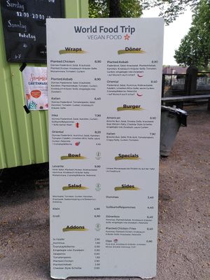 The new menu. at World Food Trip in Zweibruecken