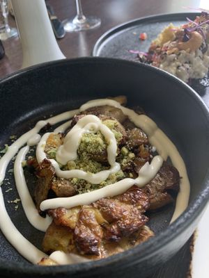 Smashed potatoes  at Gistihúsið in Egilsstadjir