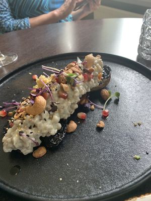 Portabello mushrooms at Gistihúsið in Egilsstadjir