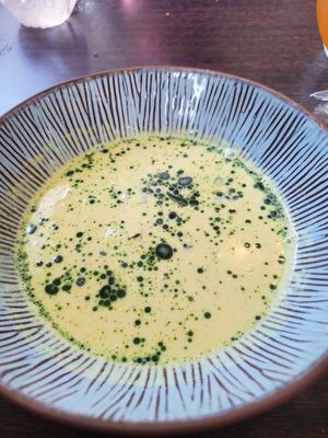 Curry coconut soup at Gistihúsið in Egilsstadjir