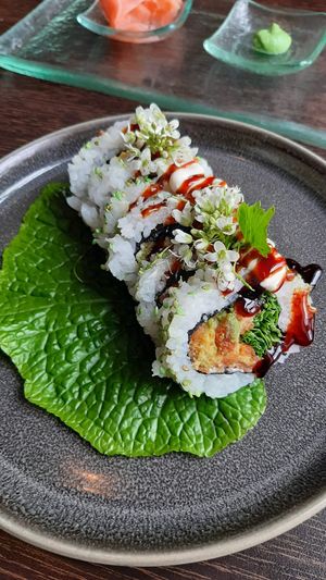 Sushi from general menu at Gistihúsið in Egilsstadjir