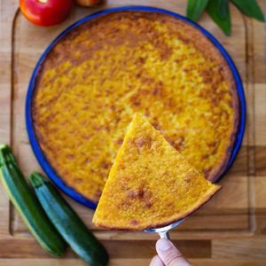 Cecina (always vegan) at Pizzeria Le Mura in Lucca