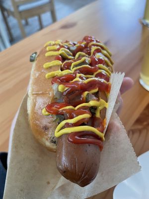 Loaded vegan dog (without crispy onions)  at Oh my Dog! in North West London