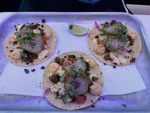 Cheeseburger tacos at Club Mexicana - Soho in London