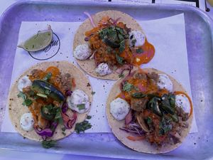 Mushroom tacos at Club Mexicana - Soho in London