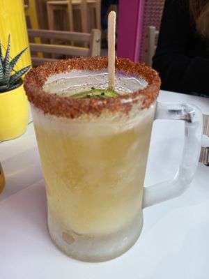 Corona extra with lime and salty chilli  at Club Mexicana - Soho in London