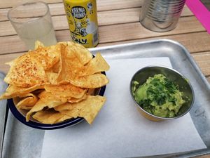 Nachos with guacamole at Club Mexicana - Soho in London