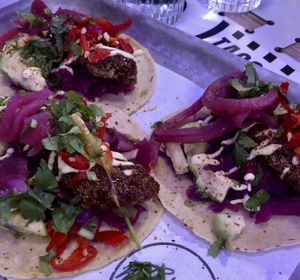 Chickn tacos  at Club Mexicana - Soho in London