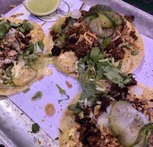 Cheezeburger tacos  at Club Mexicana - Soho in London