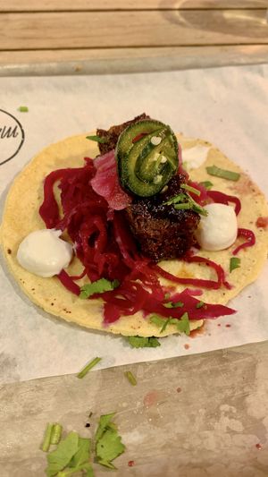 bbq short rib taco  at Club Mexicana - Soho in London