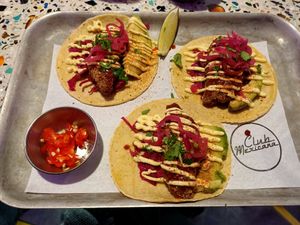 Chicken tacos at Club Mexicana - Soho in London