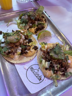 Burger tacos   at Club Mexicana - Soho in London