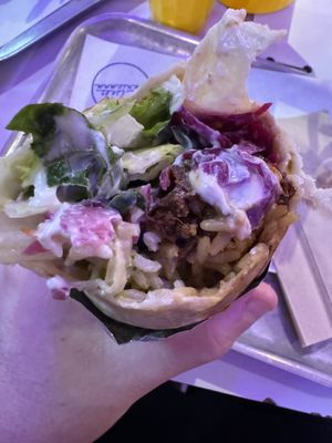 That classic inside the burrito pic  at Club Mexicana - Soho in London