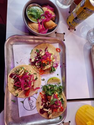 Tacos and empanadas 😍🤤 at Club Mexicana - Soho in London