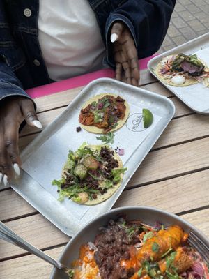AL PASTOR And CHEEZEBURGER Tacos   at Club Mexicana - Soho in London