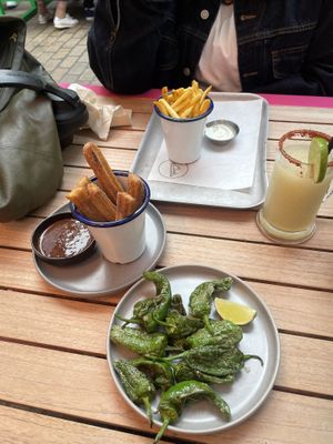 Padron Peppers, Fries, Churros And Frozen Margarita  at Club Mexicana - Soho in London