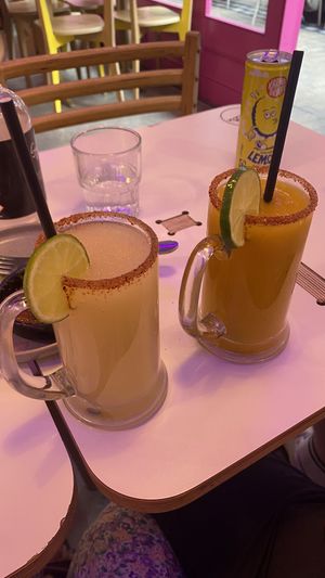 Frozen margeritas  at Club Mexicana - Soho in London