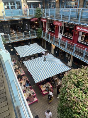 View of the food court from the top   at Club Mexicana - Soho in London