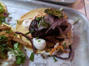 BBQ short rib taco at Club Mexicana - Soho in London