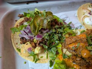 Cheeseburger taco at Club Mexicana - Soho in London